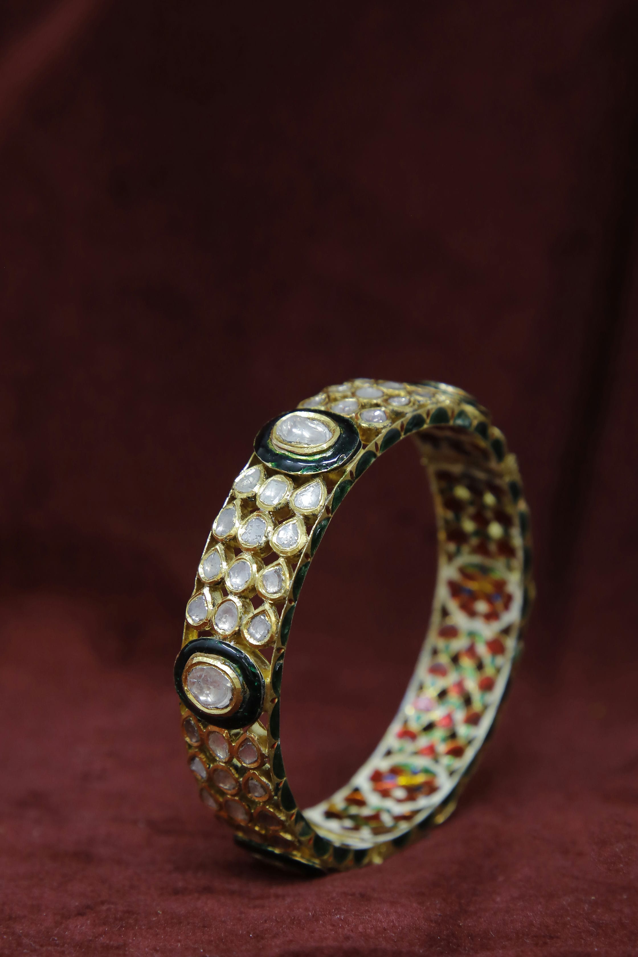Classic Gold Polki Bangles