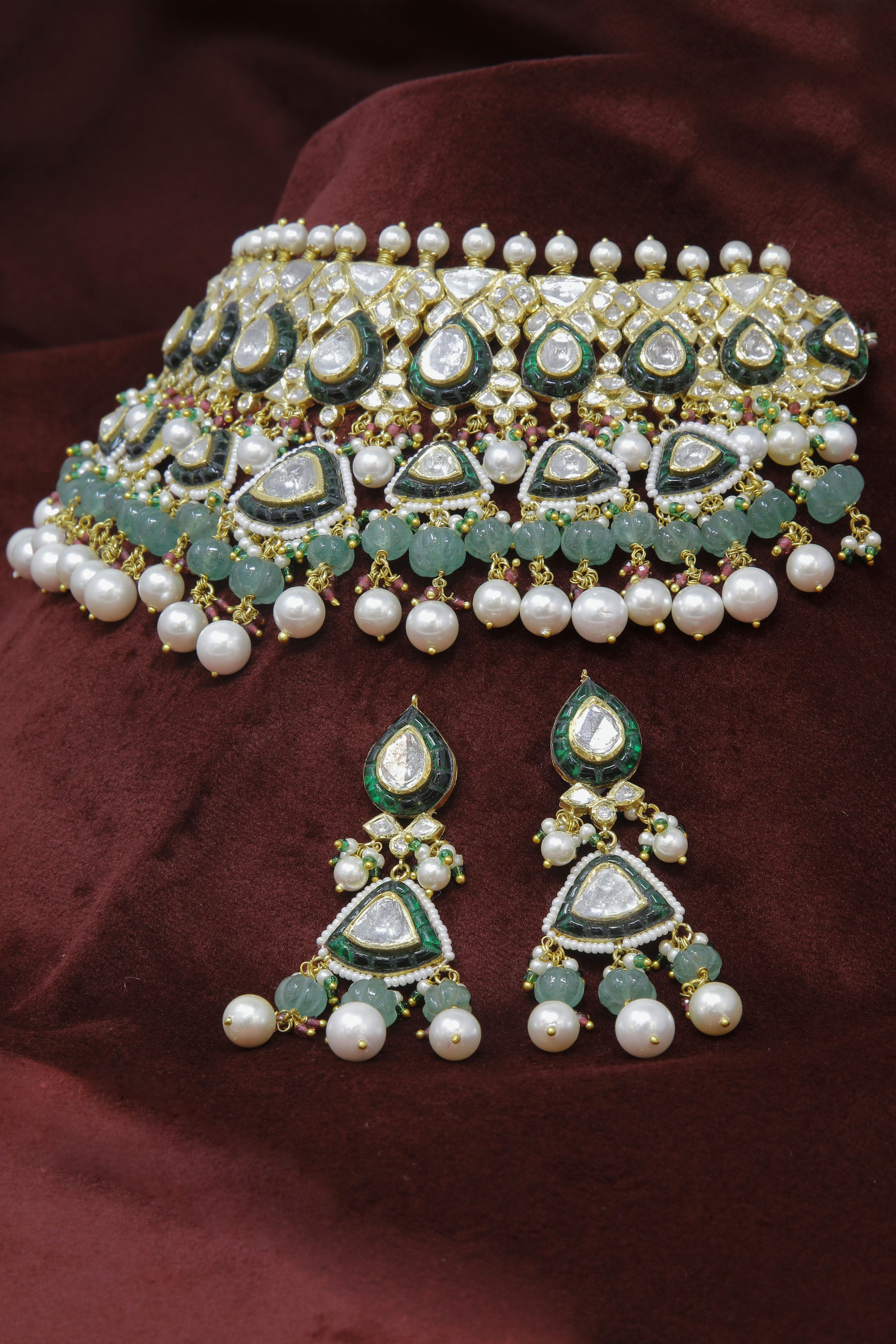 Classic Polki Diamond Necklace