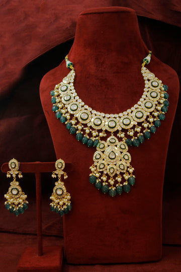 Antique Finish 18KT Polki Necklace