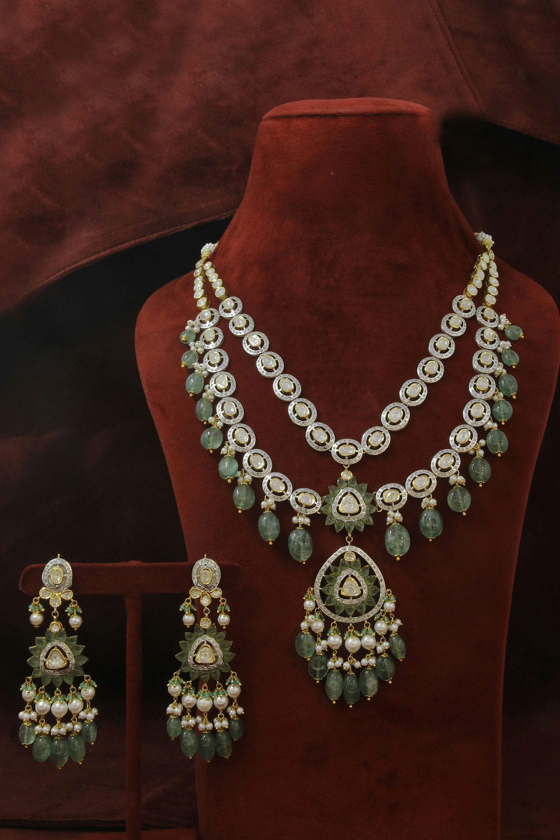 Royal 14KT Diamond Polki Necklace