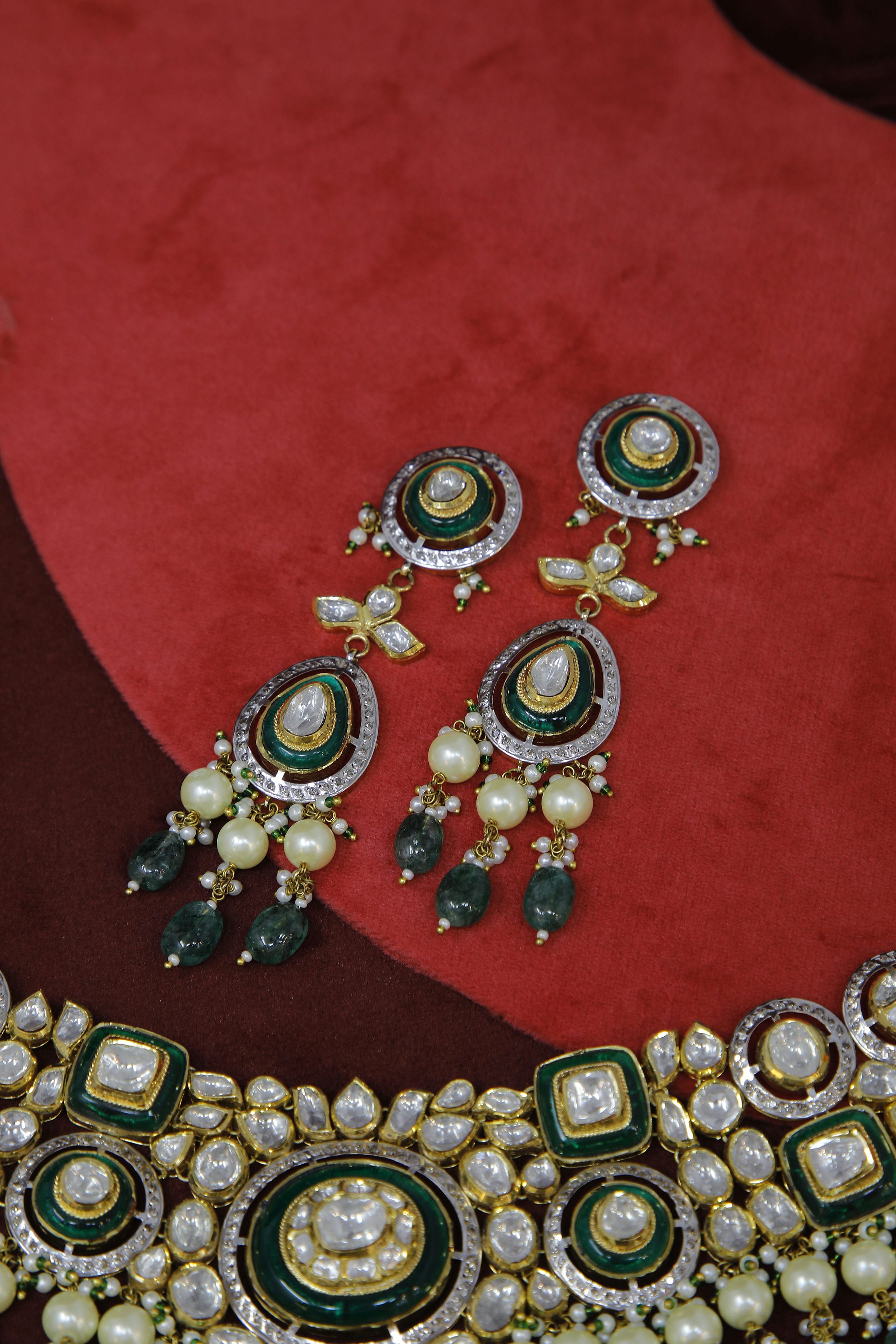 Noor Polki Diamond Earrings