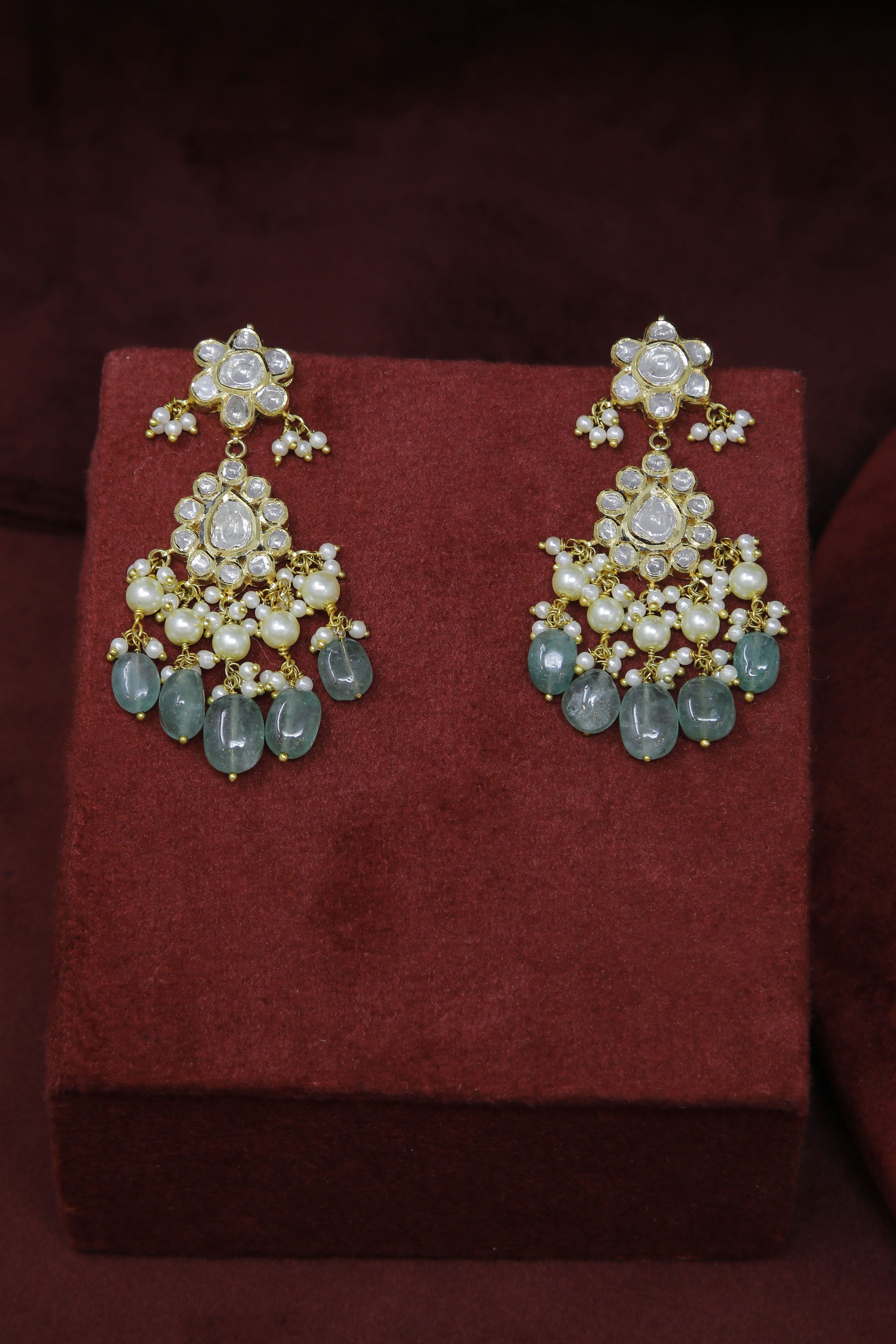 Timeless Polki Diamond Earrings