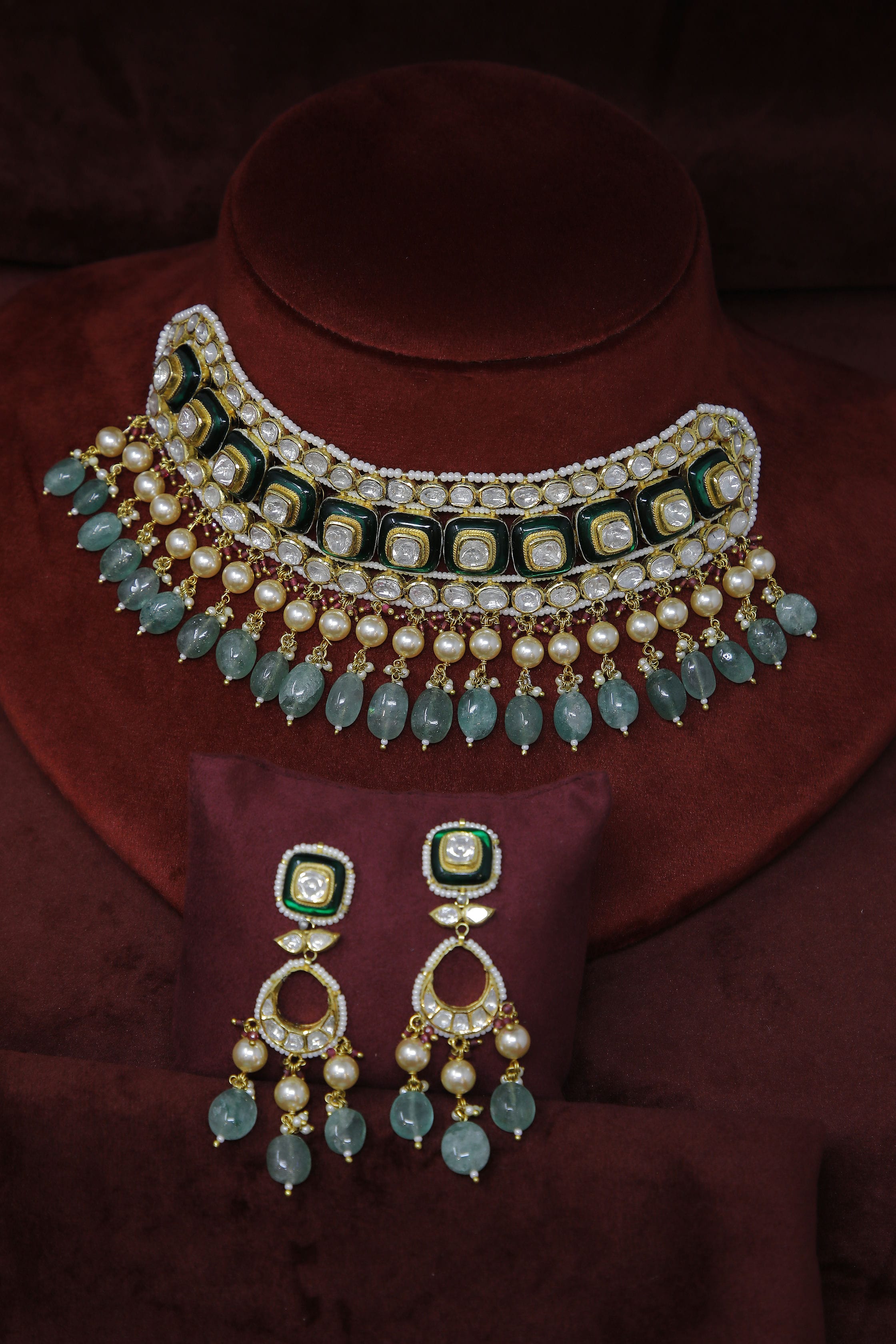 Classic Polki Diamond Necklace