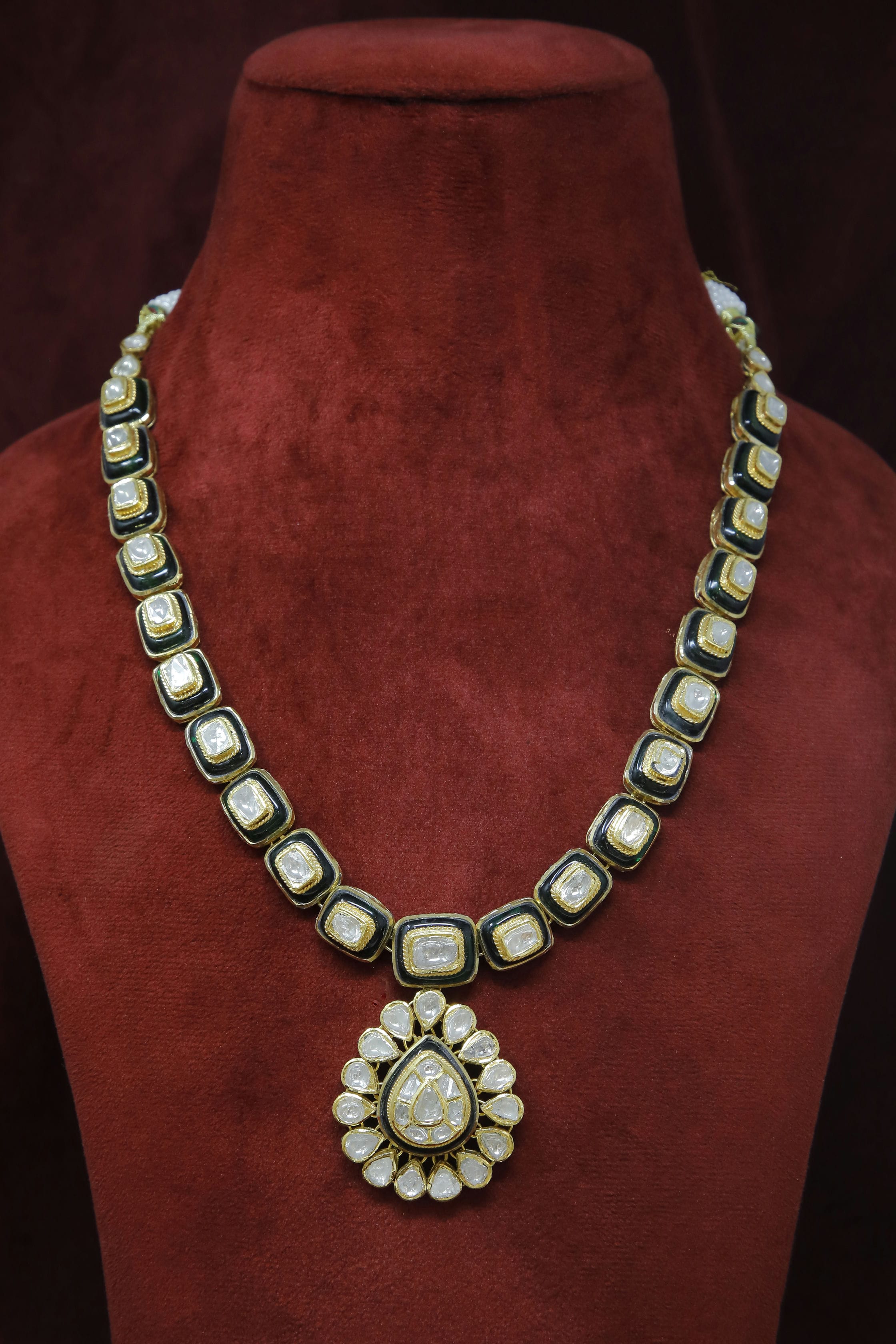 Noor Diamond Long Polki Necklace
