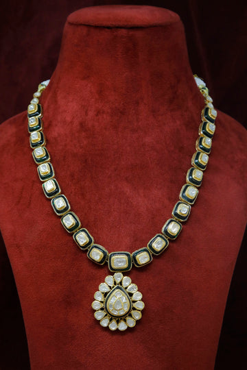 Noor Diamond Long Polki Necklace