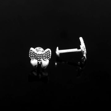 Delicate Tiny Silver Everyday Wear Stud