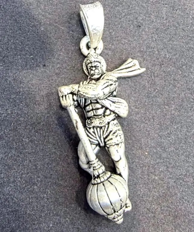Lord Hanuman Pendant Necklace 925 Sterling Silver