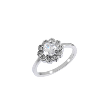 Cubic Zircon 925 Sterling Silver Ring