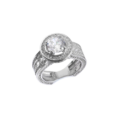Cubic Zircon 925 Sterling Silver Ring