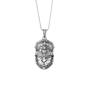Lord Shiva Pendant with Chain 925 Sterling Silver