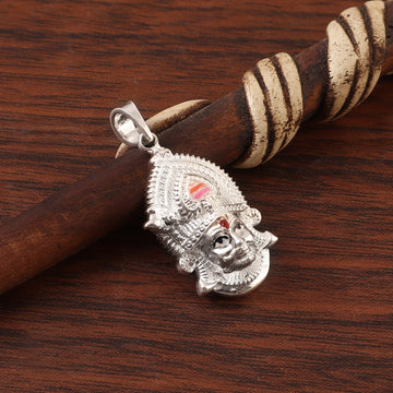 Khatu Shyam Baba Pendant Necklace 925 Sterling Silver