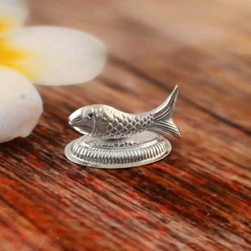 White Sterling Silver Fish Home Décor Figurine 23.62 Gram