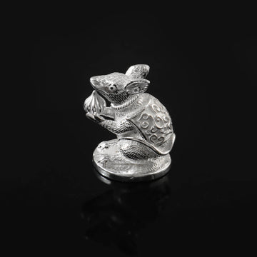 Silver Mushak with Modak Idol 13 Gram