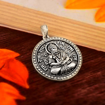 Lord Hanuman Pendant Necklace 925 Sterling Silver