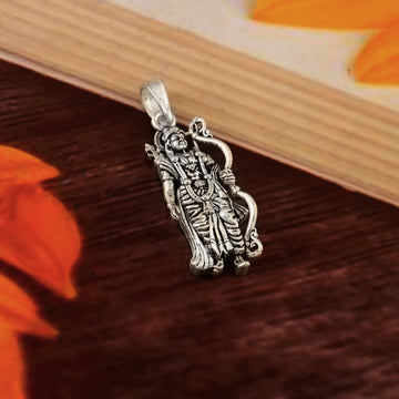 Lord Ram Pendant Necklace 925 Sterling Silver