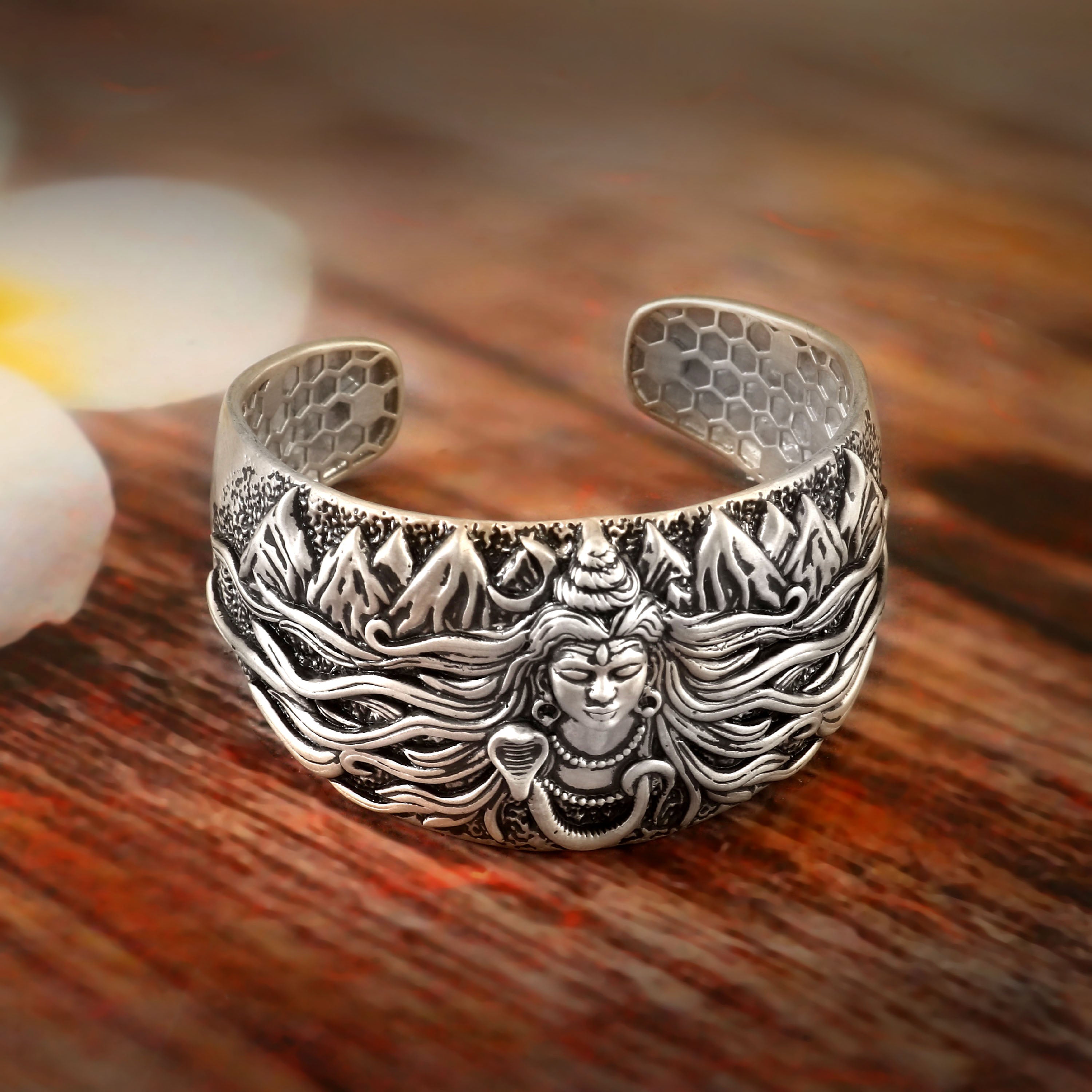 Divine Shivji Design Men’s Silver Kada