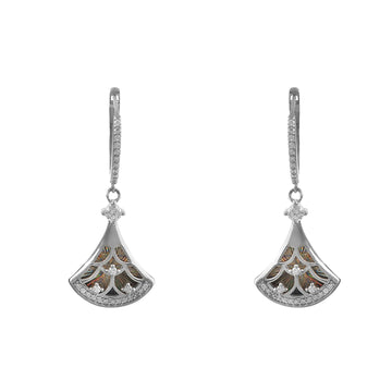 Elegant Polished Silver Drop Earrings