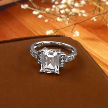 Elegant 925 Sterling Silver Wedding Ring